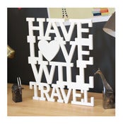 Image of have love will travel sign