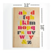 Image of abcd wood poster