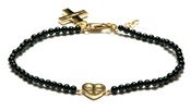 Image of SIREN BRACELET - BLACK AGATE/GOLD