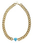 Image of NEPTUNE NECKLACE - GOLD/TURQUOISE