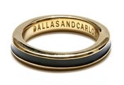Image of MOKAI RING - GOLD/BLACK