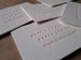 Image of Letterpress Business Cards - Minimal. 3 line design, set of 100.