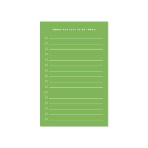 Image of Personalized Things To Do Notepad