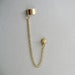 Image of Single Spike Stud Chain with Earring Cuff