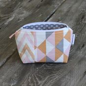 Image of zippered pouch - modern peach