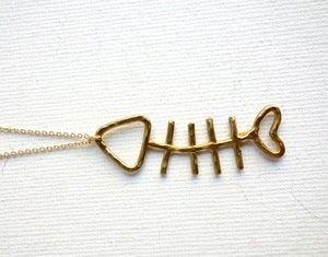 Image of Brass Fish Necklace