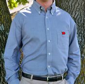 Image of F.A. MacCluer Black Houndstooth Button Down Collar