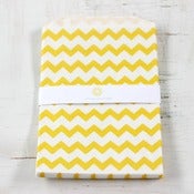Image of Large Yellow Chevron Bags