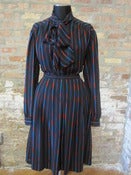 Image of Printed Bow Blouse and Skirt