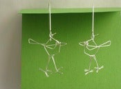 Image of long legged birdie earrings
