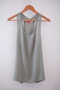 Plain Grey Green Tank