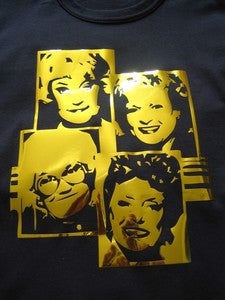 Image of GOLDEN GIRLS INSPIRED T-SHIRT IN GOLD FOIL