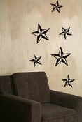 Image of SET OF NAUTICAL STAR WALL DECALS