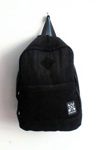 T-shirt design Cord & Suede Backpack - Black