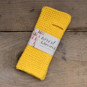 Image of Original Wrist Worms, Merino Wool, Yellow