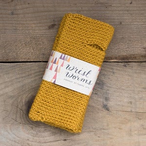 Image of Original Wrist Worms, Wool, Mustard