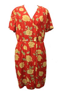 Image of Lotty Hawaiian print Tea Dress