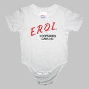 Image of E.R.O.L Keeps Kids Dancing Baby Grow (White)