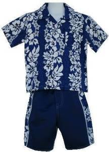 Image of Boys Polynesian Design Short Set