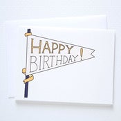 Image of Pennant Birthday Card