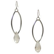 Image of marquise drop earring: clear