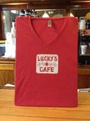 Image of Lucky's New Light V-Neck T-Shirts (Red)