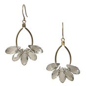 Image of briolette earring: smoky
