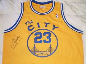 Image of Jason "J-Rich" Richardson Throwback Warriors Signed Authentic Jersey