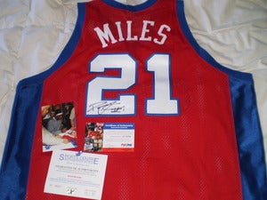 Image of Darius Miles Authentic Away Clippers Signed Jersey