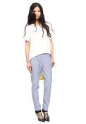 Image of tre tee [white + chartreuse]