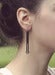 Image of Matte Black Downward Earrings