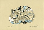 Image of Sleeping Fox - Limited Edition Screen Print