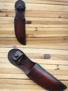 Image of Custom Leather Knife Sheath for Blades up to 5 Inches