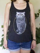 Image of Women's Tri-black Racerback Tank