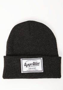 Image of Agape Patch on Charcoal Beanie