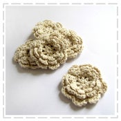 Image of Large Cotton Crocheted Flowers