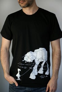 Image of My Star Wars ATAT Pet - Mens/Unisex T-Shirt on Black