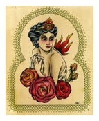 Image of Fire Begonias Limited Edition Glicee Print