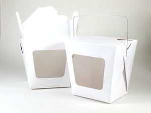 Image of White Window Noodle Box