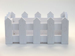 Image of Cute Wooden Picket Fence Box