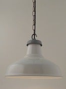 Image of WHITE ENAMEL | vintage industrial light shade | LARGE