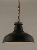 Image of MATT BLACK ENAMEL | vintage industrial light shade | LARGE
