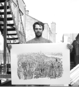 Image of EMPIRE STATE OF PEN SILKSCREEN PRINT