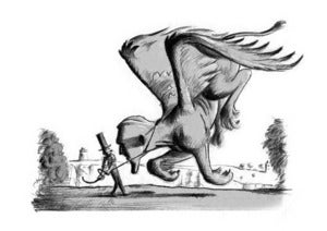 Image of Brunel & the sphinx (signed giclée print)