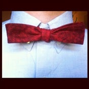 Image of Red Handmade Adjustable Bow-tie