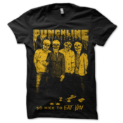 Image of Punchline<br>'So Nice To Eat You'<br>T-Shirt (Black w/ Orange)