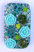 Image of Skull Roses Blackberry Curve Case