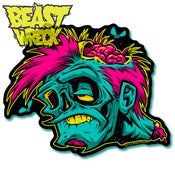 Image of POP-ZOMBIE diecut sticker!
