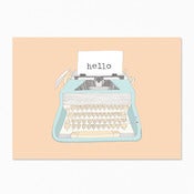 Image of Typewriter Postcard