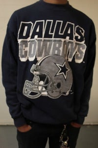 Image of Dallas Cowboys Crewneck By Logo 7 Size-M 